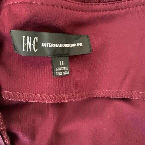 INC sz 0 bodycon sheer lace sheath knee length dress - Picture 8 of 8